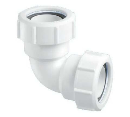 40A-WH Отвод на 90° компресс. Ду=40ммх Ду=40мм-белый McALPINE