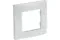 Рамка Legrand Etika 1-постовая алюминий 25621