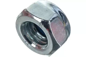 Гайка самоконтрящаяся Стройбат, DIN 985, М14, белый, цинк