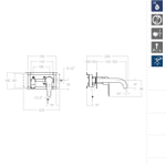 Встраиваемый смеситель для раковины YPSILON PLUS 642002