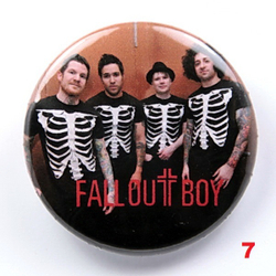 Значок Fall Out Boy 36 мм ( в ассортименте )