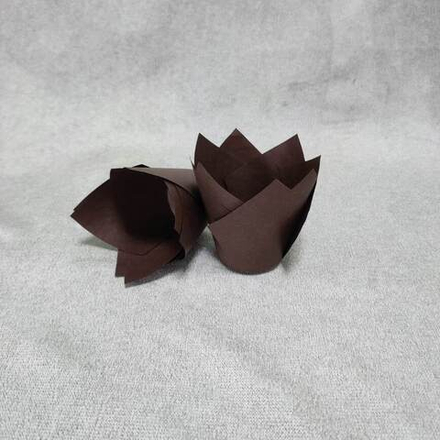 Форма бумажная тюльпан для капкейков / маффинов 5х8 см