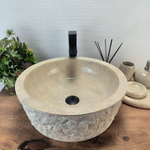 Раковина из мрамора Drum Cream Marmo DM-62851 45*45*16 105