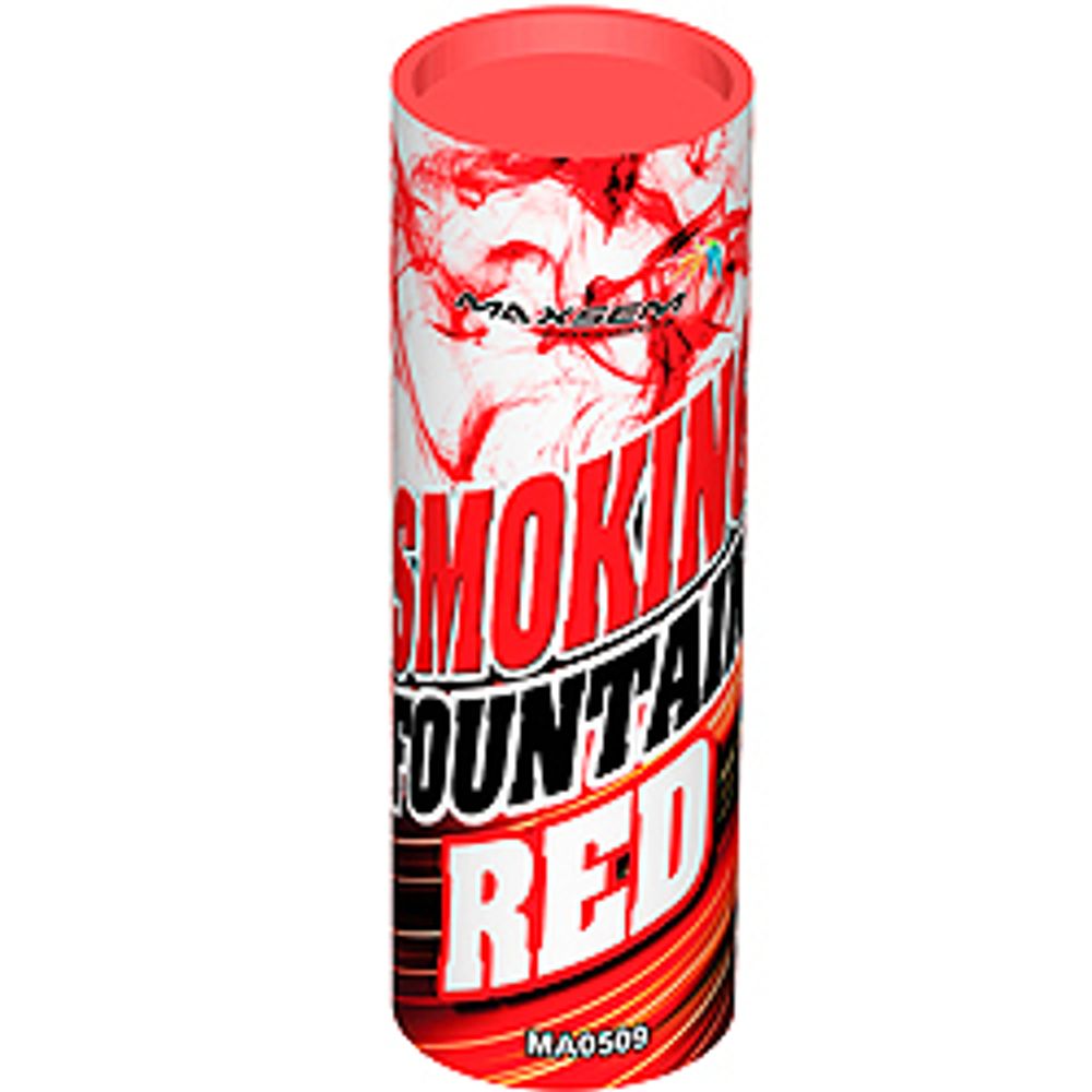 Цветной-дым,SMOKING-FOUNTAIN-RED (30 сек)