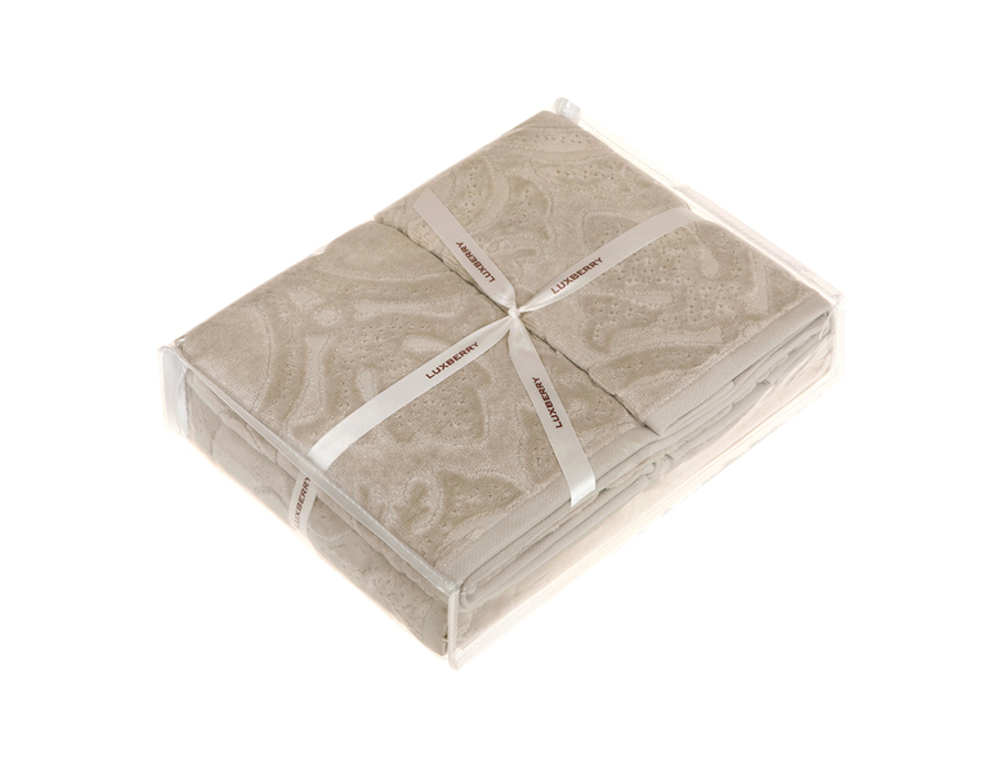 Набор полотенец 3шт Luxberry Barocco дымчатый серый