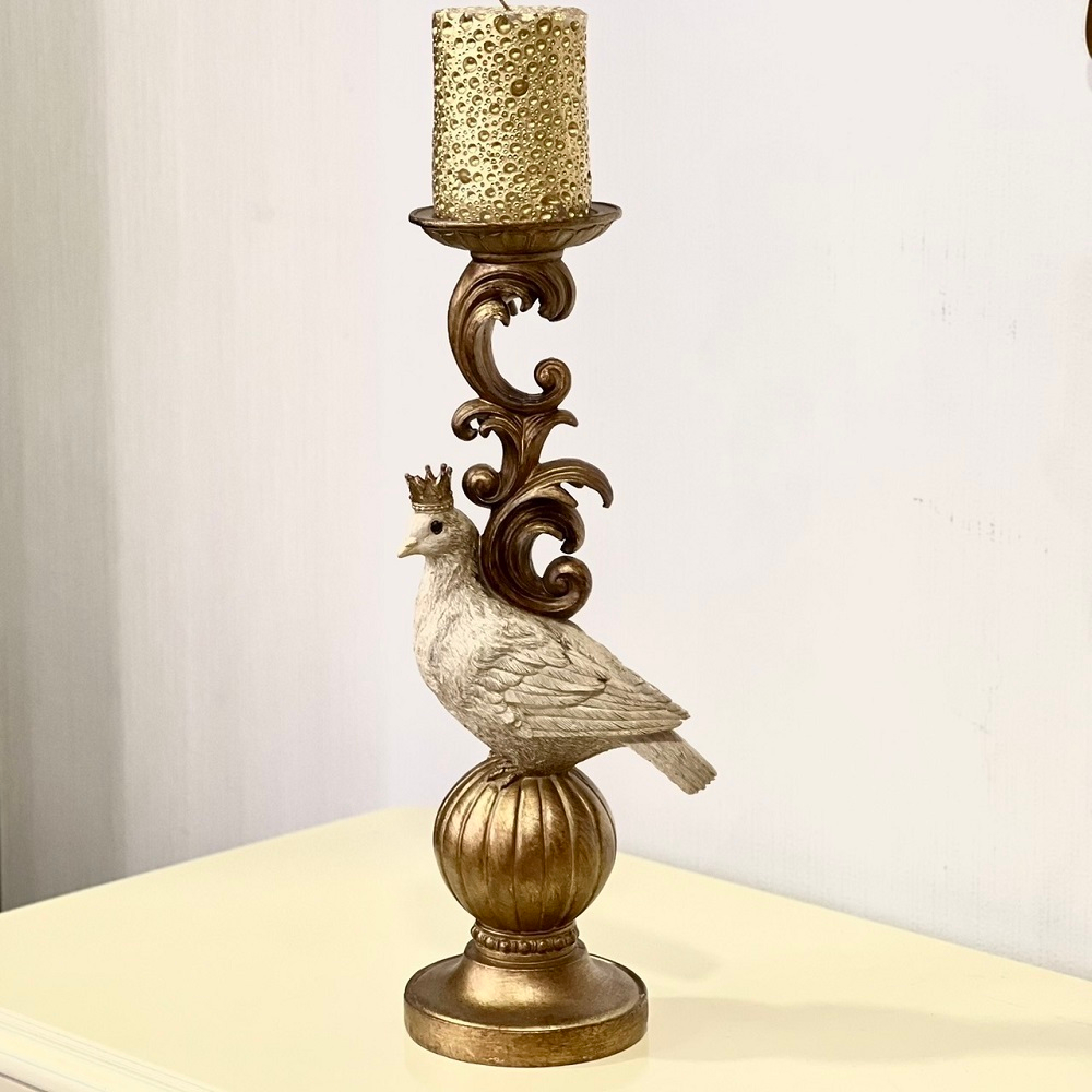 Подсвечник с птицей 42,5 см
