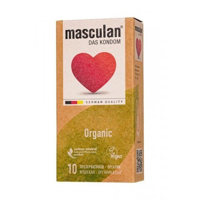 Презервативы masculan  ORGANIC № 10 утонченные, 18,5 см, 5.3 см, 10 шт.