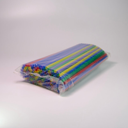 Трубочка прям 8х240 цветн 125 шт/46