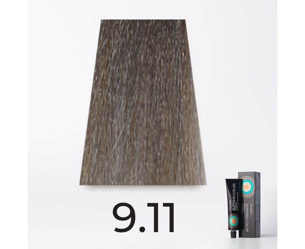 9.11 Оч.светлый интенсивный  пепельный блондин 60 мл, SUPREMA