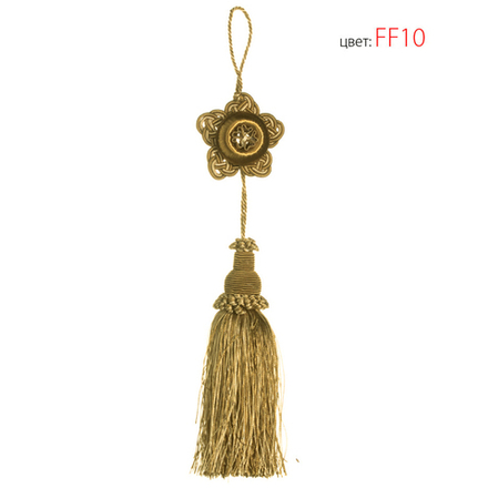 Розетка с кисточкой Modern Trimmings арт. Giati col. FF10 (высота кисти 15 см)