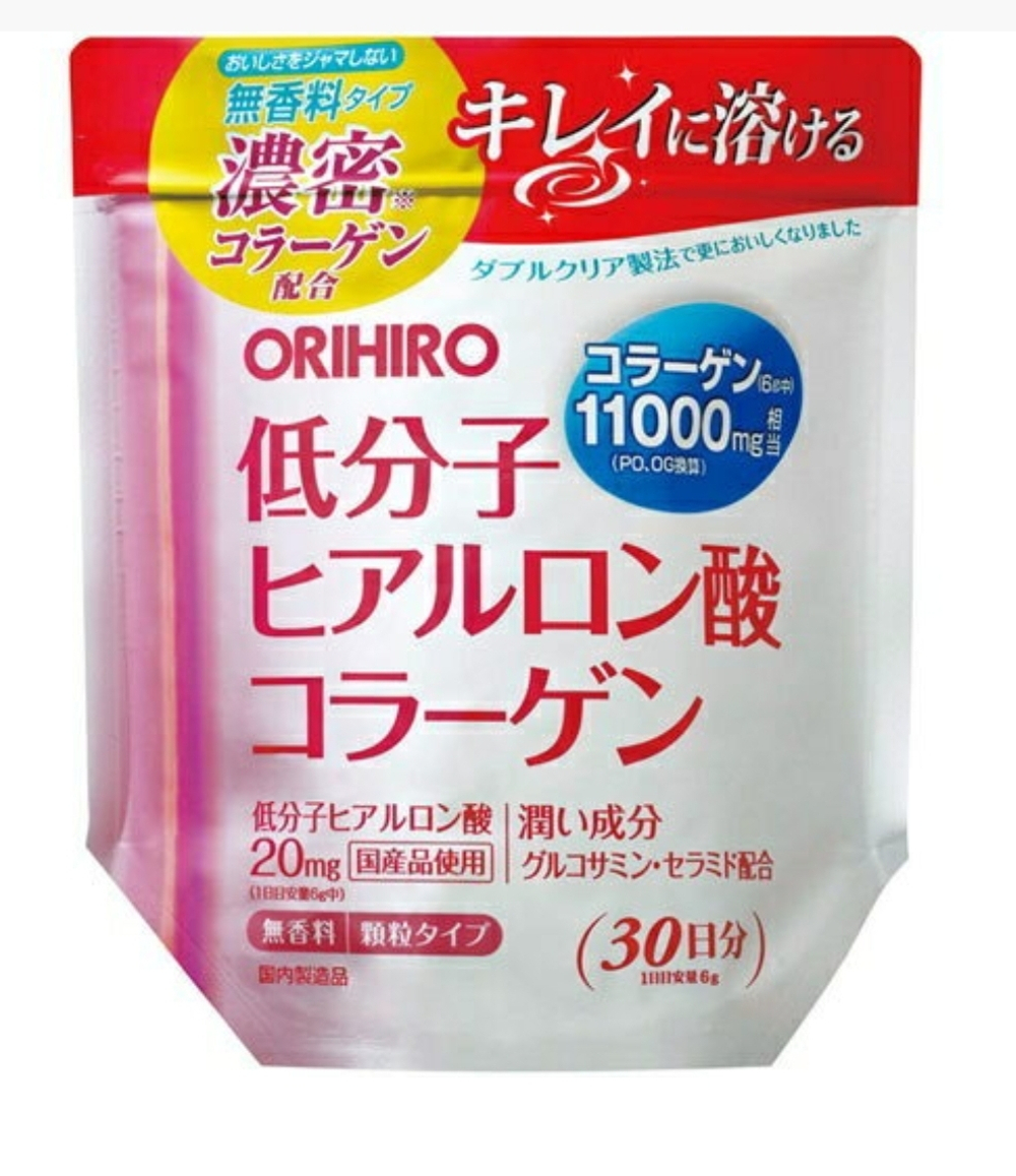 ORIHIRO Коллаген с гиалуроновой кислотой + глюкозамин, 180 гр.на 30 дней