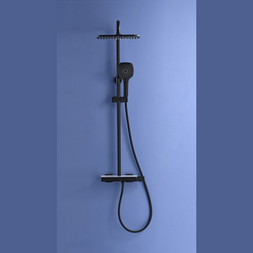 Душевая стойка Black&White Universe UK5010B 2 режима, матовый черный