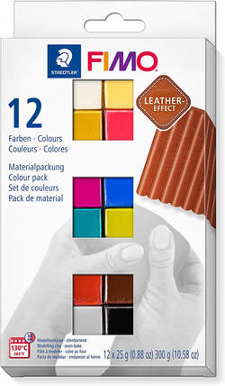 Набор полимерной глины Fimo leather-effect 8013 C12-2 12х25 г. Эффект кожи