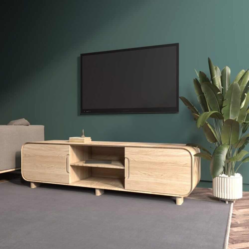 Тумба под ТВ Deo из массива для гостиной