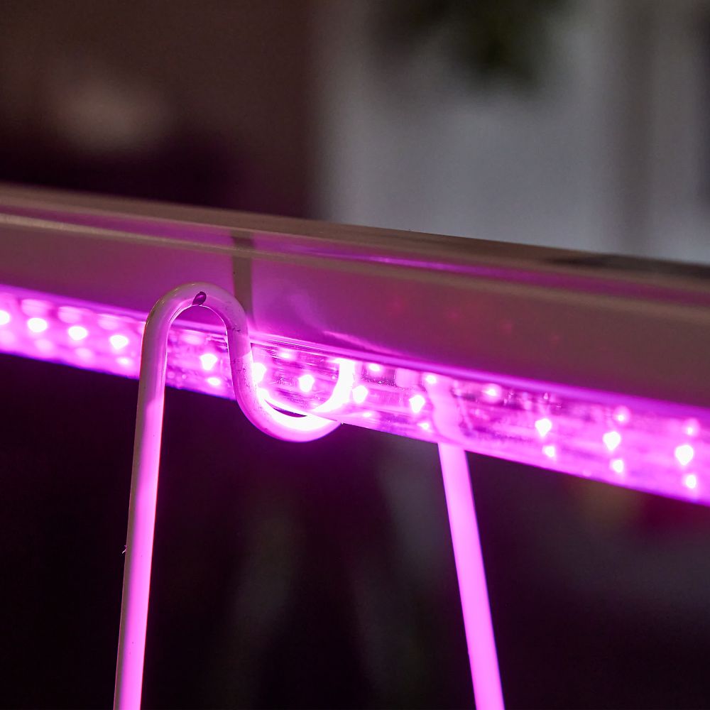 ULI-P43-35W-SPBX IP40 WHITE Светильник для растений светодиодный линейный. 1150мм. выкл. на корпусе. Алюминий. Спектр с дальним красным для рассады и досвечивания в период роста. TM Uniel