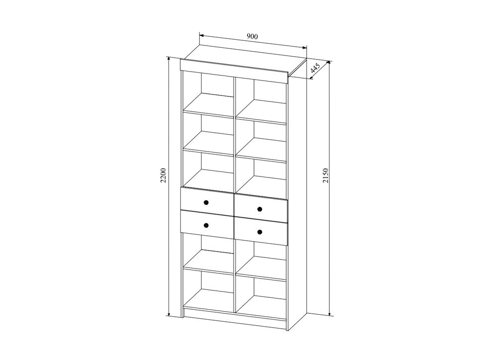 Ki ki Стеллаж СД 900.1