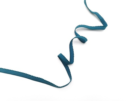 Отделочная резинка с фестонами, 8 мм, карибская волна, Турция,(Арт: OTR605/8-2729), м