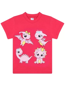 Футболка для садика.девочка.набор 3 шт