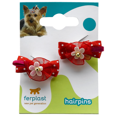 Pa 6507 бантики-заколки для собак (х2)