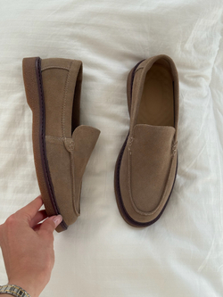 Лоферы из натуральной замши