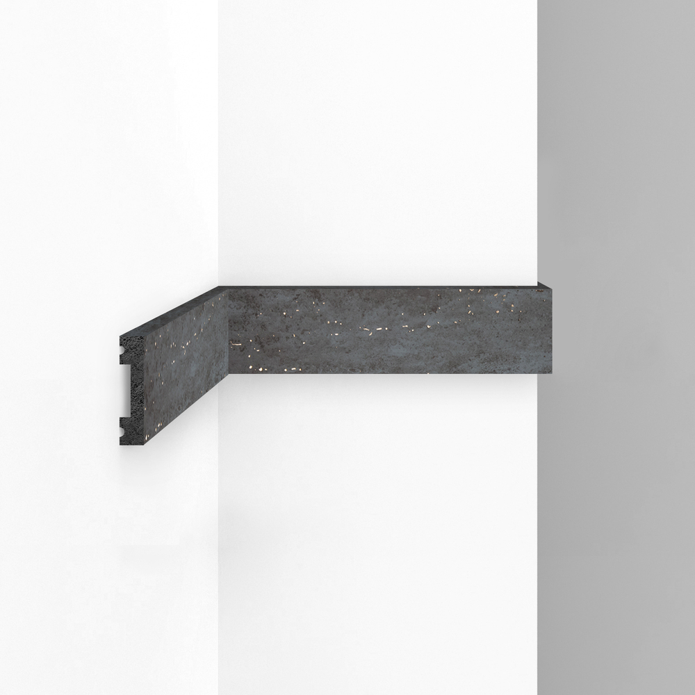 Плинтус Decomaster D162 D162-1632G ДМ Молдинг гладкий