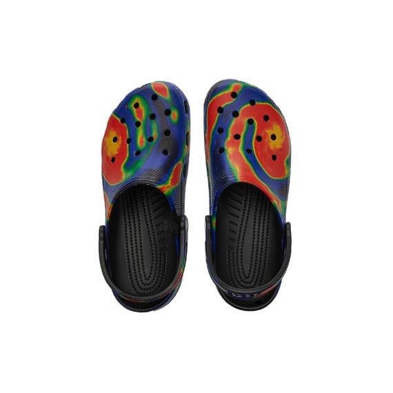 Crocs Classic Solarized 'Black Orange Blue'