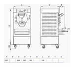 Батч-фризер для мороженого STAF59 HSX600 W