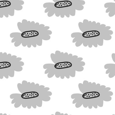 Бесшовный принт c цветами