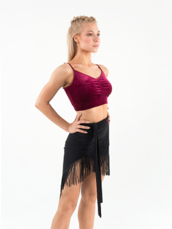 Юбка-платок с бахромой