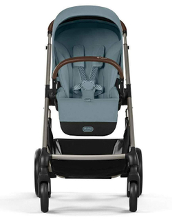 Коляска Cybex Balios S Lux TPE complete Cloud G Fog Grey 3 в 1 Stormy Blue с дождевиками
