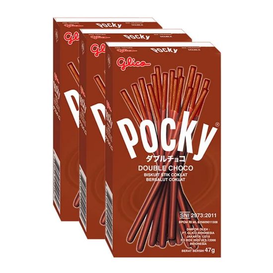 Покки соломка в шоколадной глазури Дабл Чоко 47гр