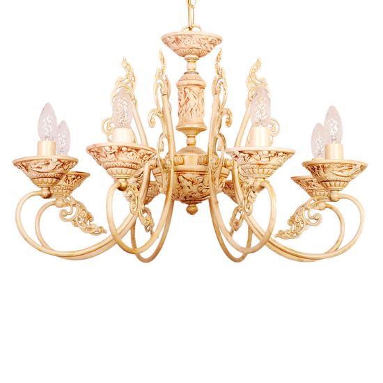 Подвесная люстра La Lampada 50908(LAMP402/8.17-ROS.CER-SM)