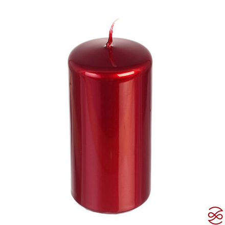 Свеча Adpal Classic 12/5,8 см металлик красный