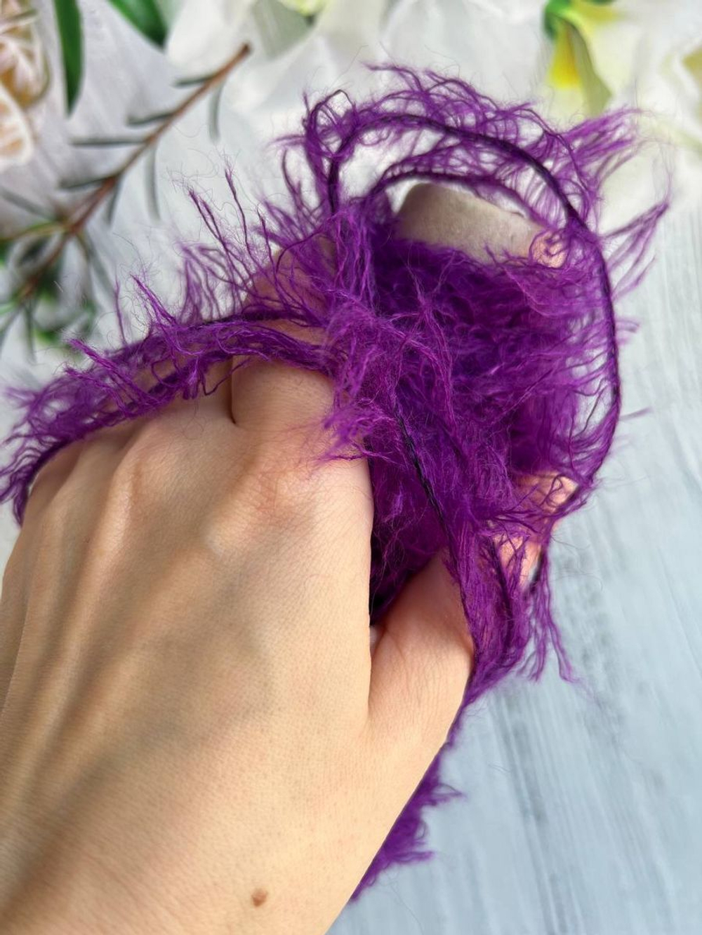 Трикотажная пряжа для вязания EASI мех альпака