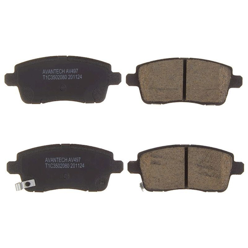 Колодки тормозные дисковые Avantech задние (противоскрипная пластина в компл.) Замена для арт. AV492 AV497