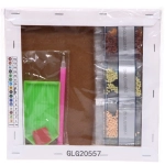 Алмазная мозаика на подрамнике с полным заполнением «МИР ЯРКИХ КРАСОК», Топтышка, 20*20 см