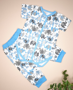 Комплект Слоники (голубой)