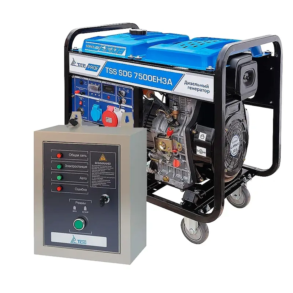 ТСС SDG 7500EH3A дизель генератор с блоком АВР ТСС С 9000D/400 100027/190034