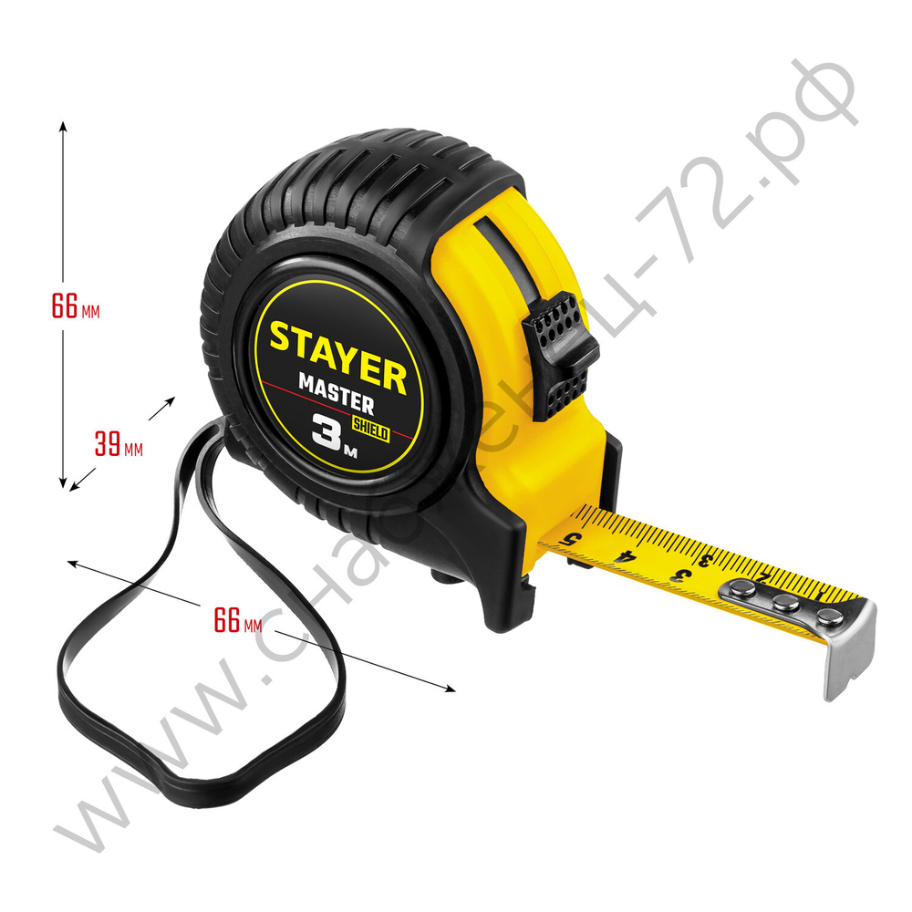 STAYER 3 м х 16 мм, рулетка (34025-03)