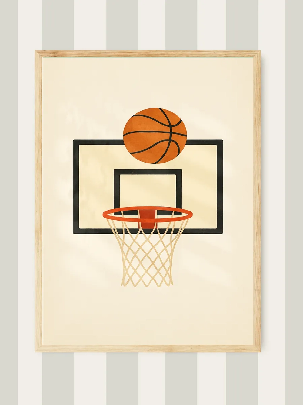 Постер для детской мальчика 60х90 см ретро спорт