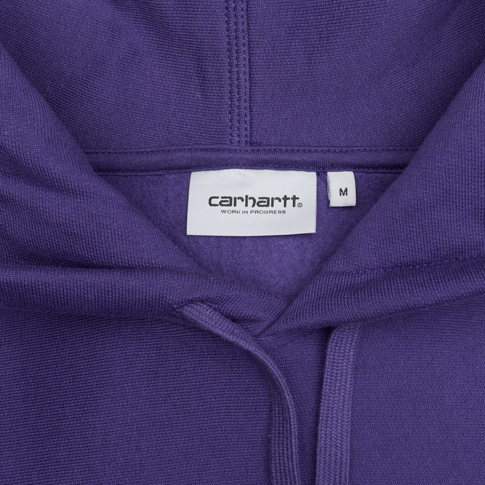 Толстовка мужская Carhartt WIP Hooded American Script артикул:I028279_aura - купить в магазине Дайс