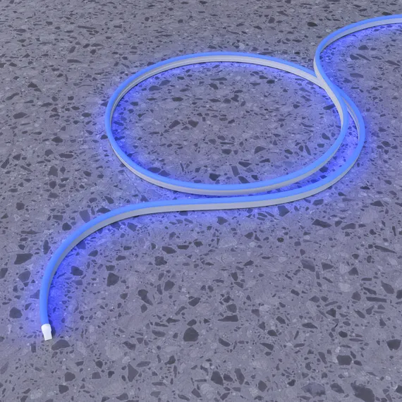 Гибкий неон 1708 24В 9,6Вт/м Синий IP67 5м Led Strip 200521