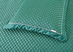 Покрывало 230x250 и 2 наволочки 50х70 Sofi De MarkO Молли зеленое