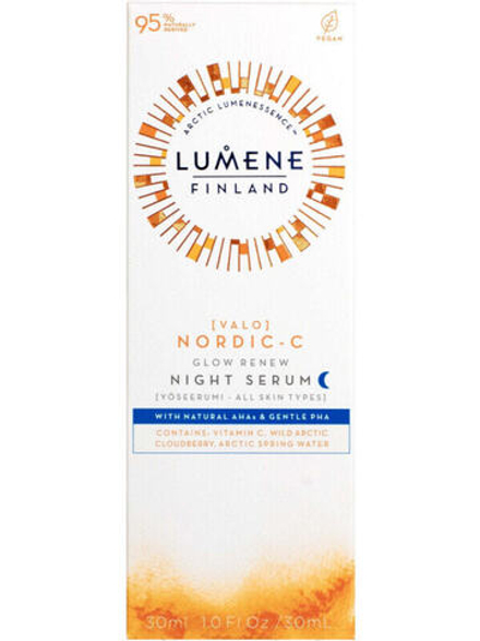 Lumene Nordic-C Glow Renew Night Serum Обновляющая ночная сыворка, придающая сияние