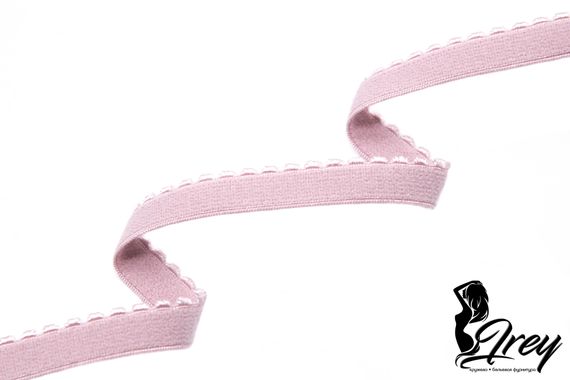 019 641/12 ОПТ Резинка отделочная Lauma Fabrics, 12 мм, лотос 019