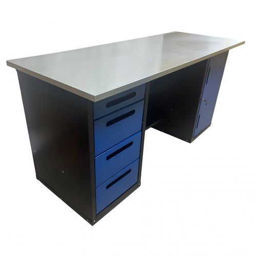 Great Wolf (GWT-V1800BL) Верстак инструментальный двухтумбовый, 4 ящика, тумба с дверью, 1800x700