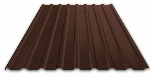Профнастил С21 0.4 мм 1.05*2 м RAL 8017 коричневый