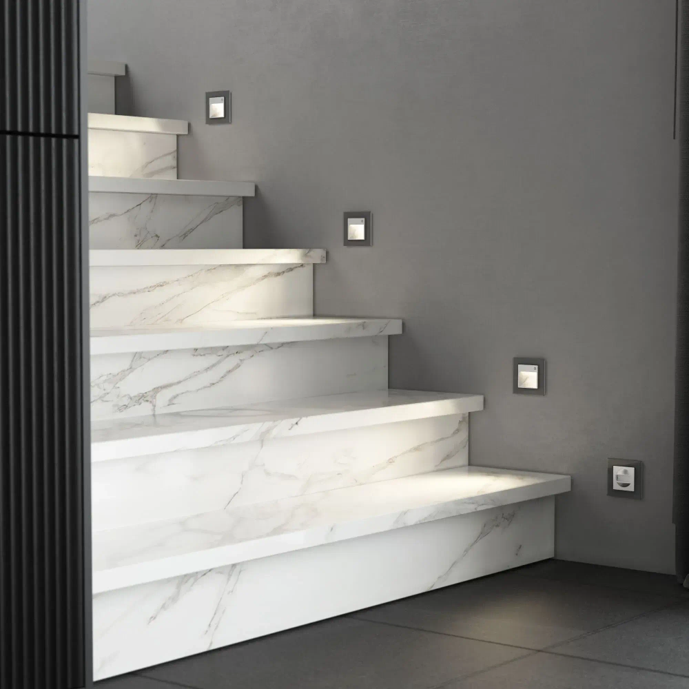 Датчик движения 500 Вт двухпроводный (серебряный матовый) W1155105