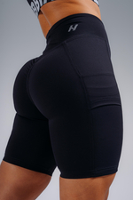 Шорты High-Waist Shorts with Pockets PRIMAL 858 Черные