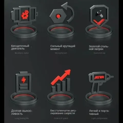 ZinBee Ленточный шуруповерт, 60 Нм, 1 АКБ